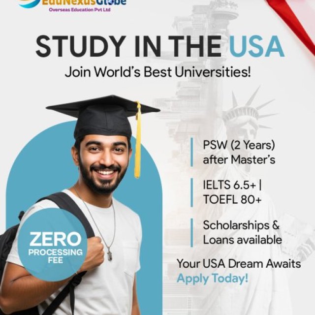 Unlock Your American Dream - Study in the USA with EduNexus Globe