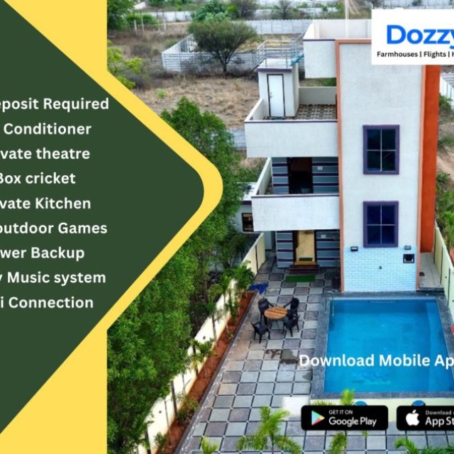 Farmhouses in Hyderabad with Pools