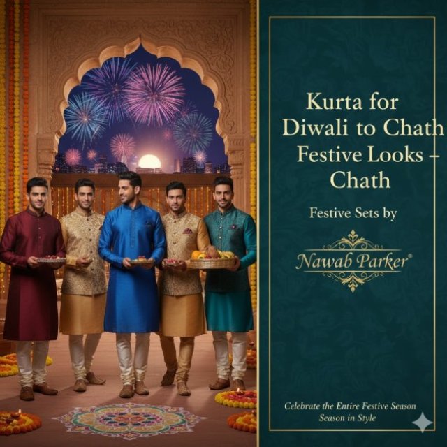 Shop Diwali to Chhath Kurta Pajama for Men - Nawab Parker