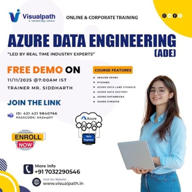 Azure Data Engineering Join Online Free Demo on Nov 11th