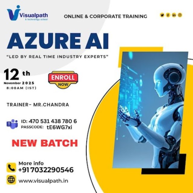 Azure AI New Batch Join Online Training on 12th November