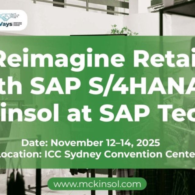 Join Mckinsol at Mastering SAP 2025 | 12 - 14 November in Sydney