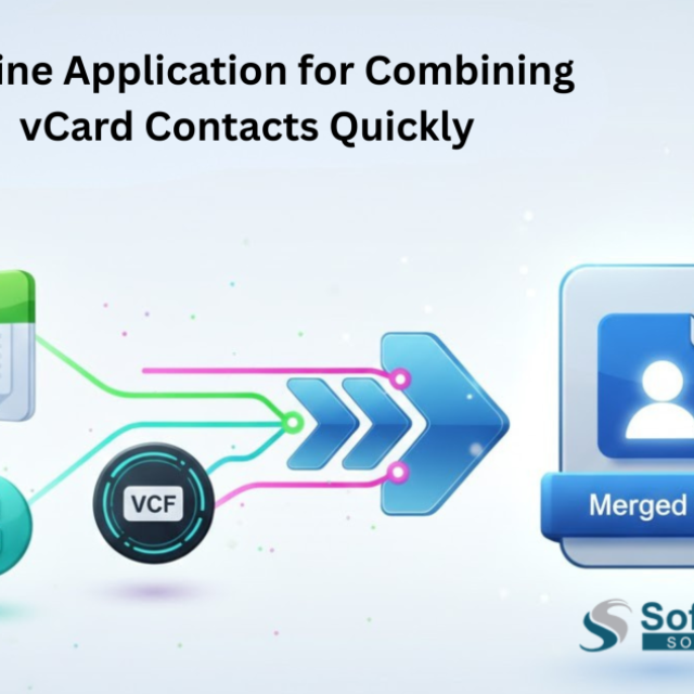 Offline Application for Combining vCard Contacts Quickly