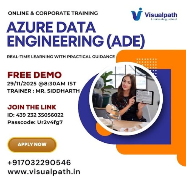 Azure Data Engineering Join Online Free Demo on 29th November