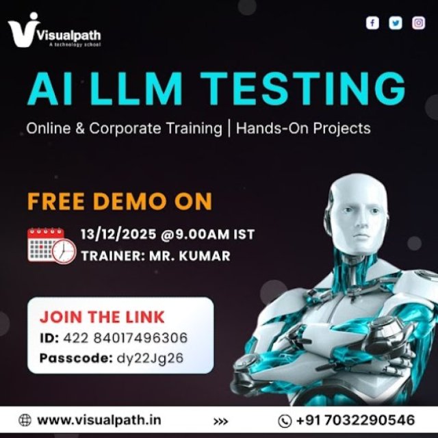 Join the AI LLM Testing Online Free Demo on Dec 13th!
