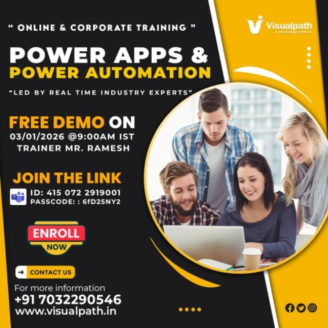 Free PowerApps Live Demo and Training by Visualpath - 03 Jan 2026