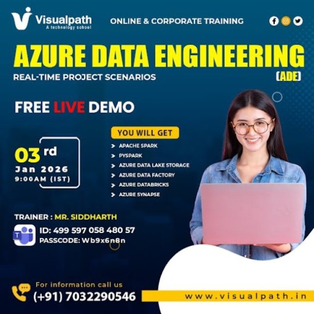 Azure Data Engineering Join Online Free Demo on January 03rd