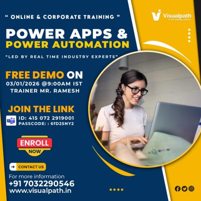PowerApps Live Demo and Training by Visualpath - 03 Jan 2026