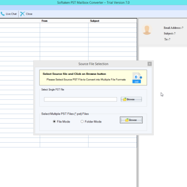 Softaken PST to MSG Converter Software