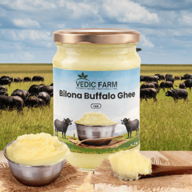 Bilona Buffalo Ghee | Pure | Natural | Bilona Vidhi | Perfect for Roti | Desi Ghee