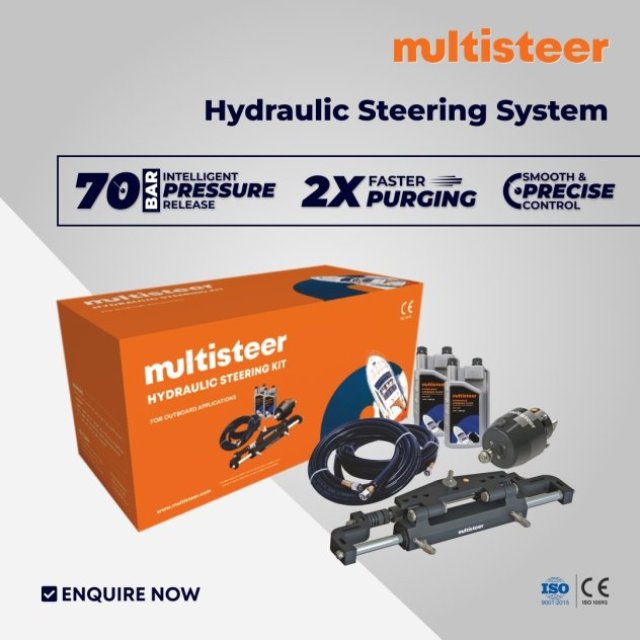 Boat Steering Kit for Outboards | Inboards | by Multisteer