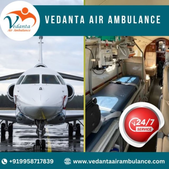 With Top Medical Team Book Vedanta Air Ambulance from Patna