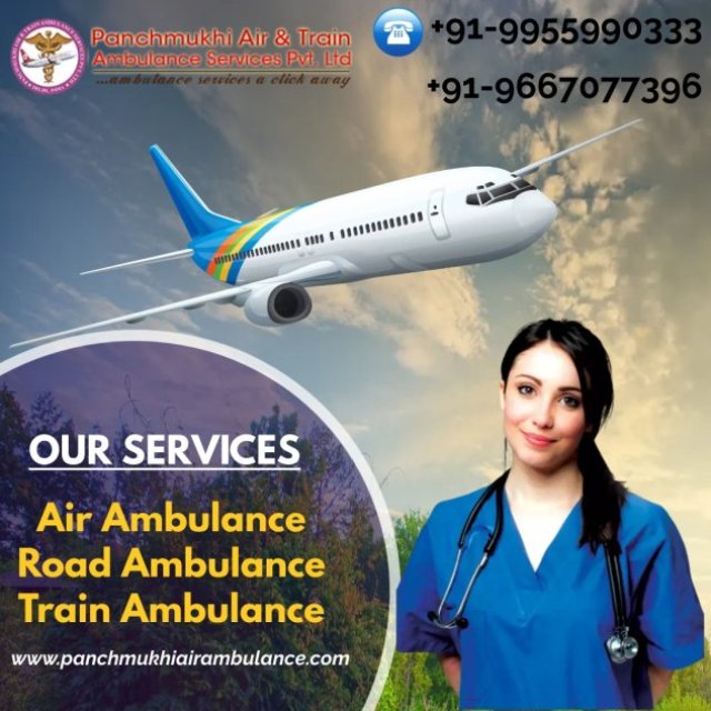 For Emergency Transfer of Patients Hire Panchmukhi Air Ambulance Service in Delhi