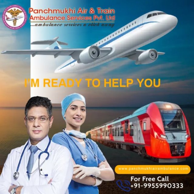 For the Life-Care Healthcare Team Take Panchmukhi Air Ambulance Service in Guwahati