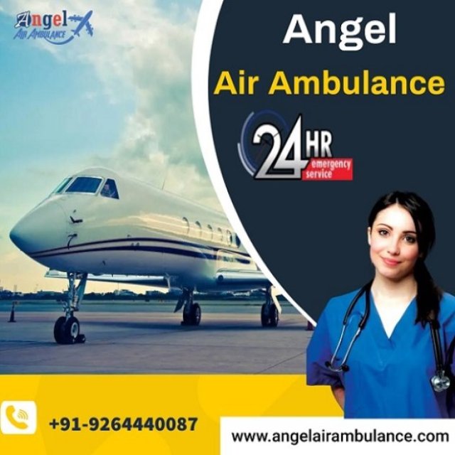 Book Top-level Patient Transfer Angel Air Ambulance Service in Patna