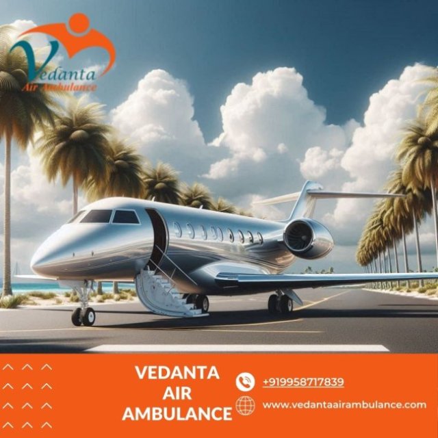 With High-tech Ventilator Setup Book Vedanta Air Ambulance Service in Gorakhpur