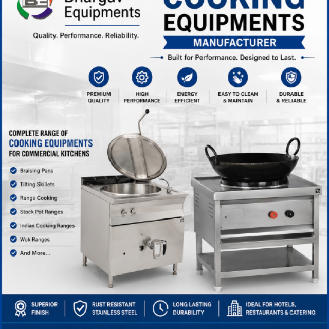 Cooking Equipments Manufacturer | Call +91 9967861805