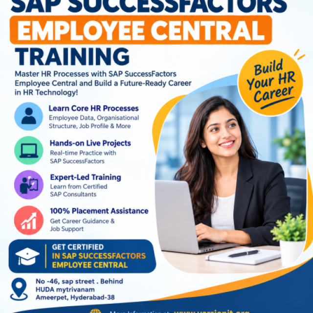 Master SAP SuccessFactors Employee Central with Industry-Focused Training in Hyderabad