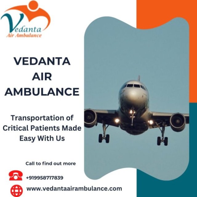 Vedanta Air Ambulance Service In Kochi Offers Bed-To-Bed Services