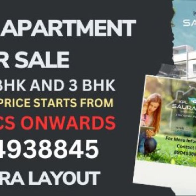 1305 Sq.Ft Flat with 3BHK For Sale in Banjara Layout