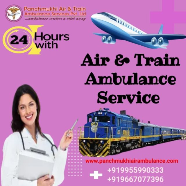 Panchmukhi Train Ambulance Service In Bhopal At Low Cost