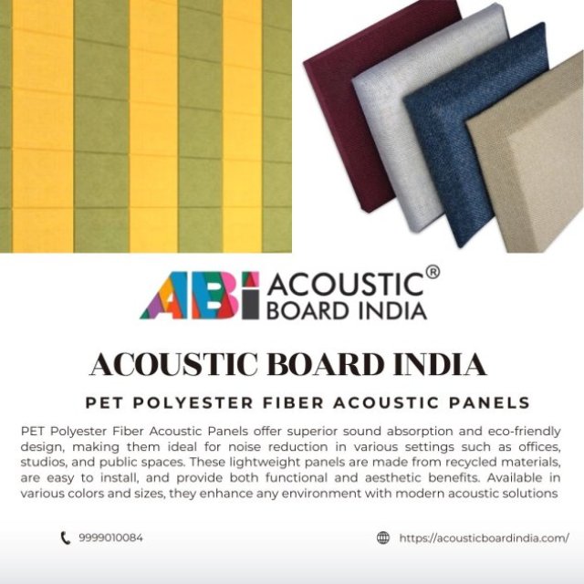 Pet Acoustic Panels | Pet Polyester Acoustic Panels in Delhi