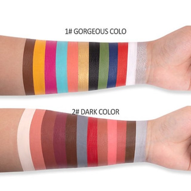 Body painting colours