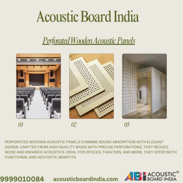 Perforated Wooden Acoustic Panels in Delhi