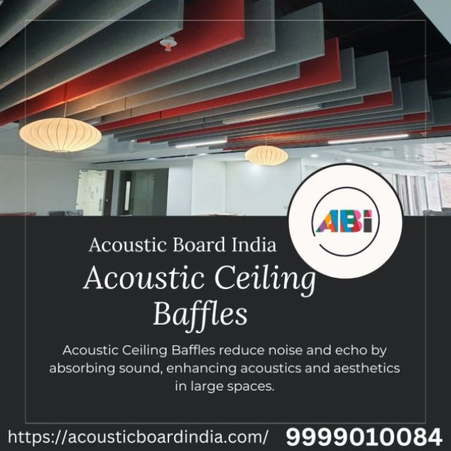 Acoustic Ceiling Baffles in Delhi | Best Acoustic Baffles Near Me