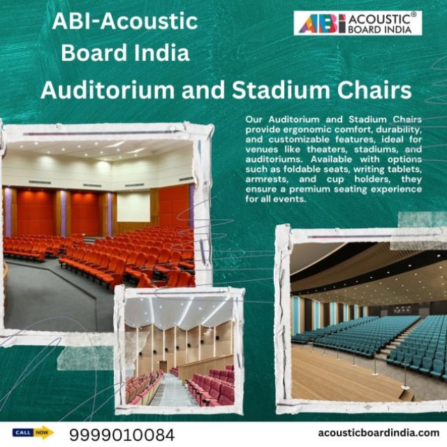 Auditorium Acoustics in Delhi | Best Stadium Chairs in Rohini