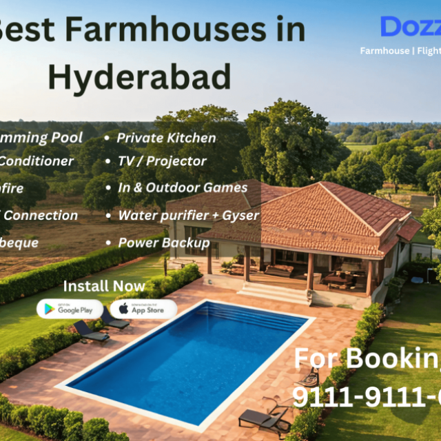 Dozzy Farm Houses Rentals With Capacity 26 To 50 in Hyderabad