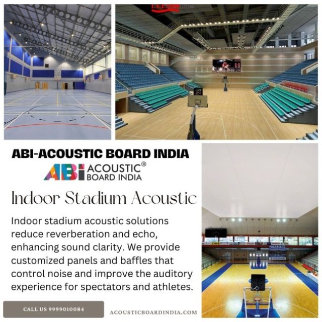 Optimize Indoor Stadium Acoustics | Acoustic Boards Delhi