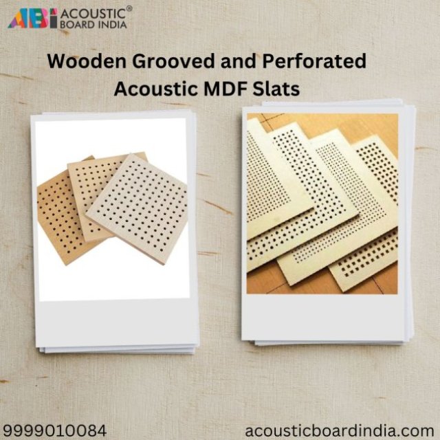 Wooden Slats in Delhi | Performed Wooden Grooved and Slats | Wooden Acoustic Panels