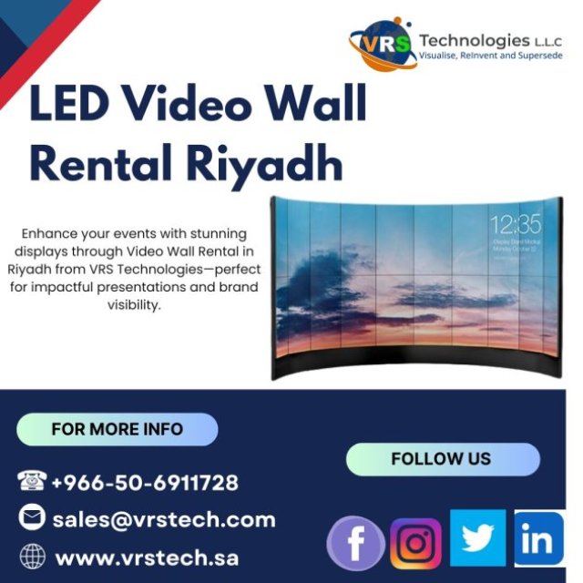 What Makes LED Video Wall Rentals Popular in Riyadh?