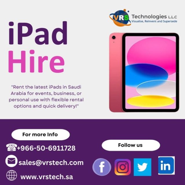 Top Reasons to Choose iPad Hire for Temporary Use in Riyadh