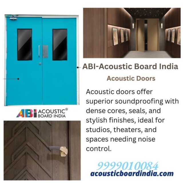 Wooden Soundproof Doors | Acoustic Doors Near Me | Acoustic Board India