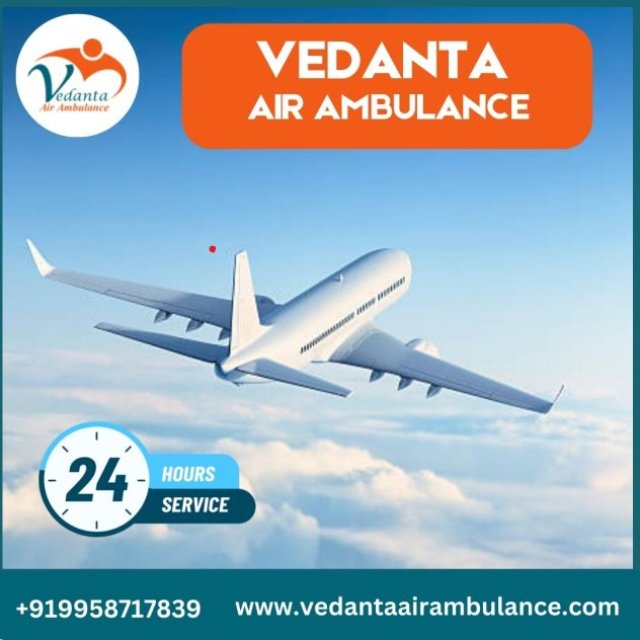 Get a Trusted Air Ambulance from Kolkata with Full Medical Care from Vedanta