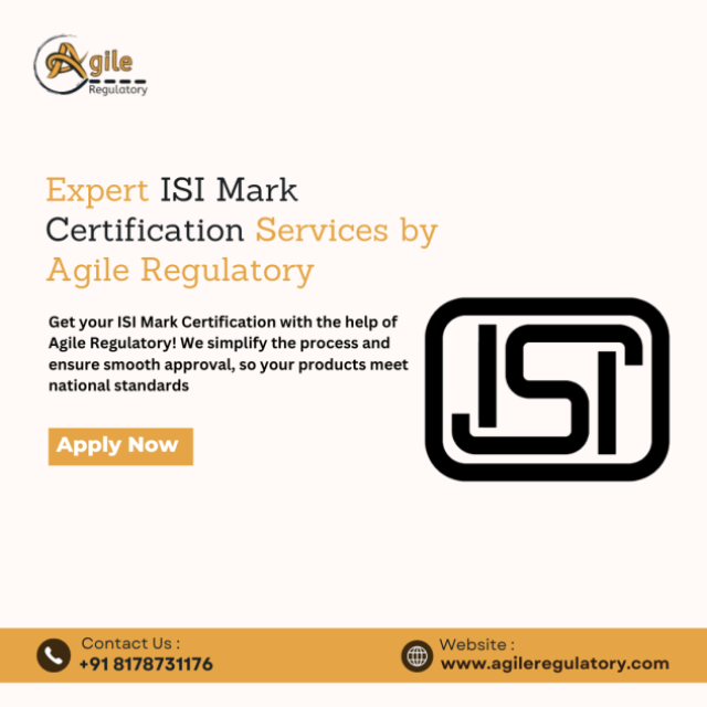 Get Your ISI Mark Certification Today!