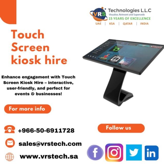 How to Choose the Best Touch Screen Kiosk Rental Service