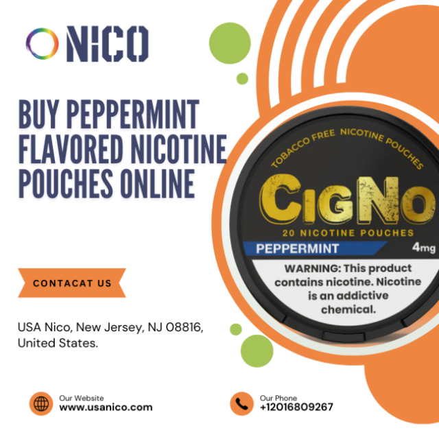 Buy Peppermint Flavored Nicotine Pouches Online - Refreshing & Tobacco-Free