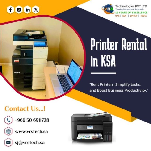 Short-Term & Long-Term Printer Rentals in KSA - Best Deals Await!