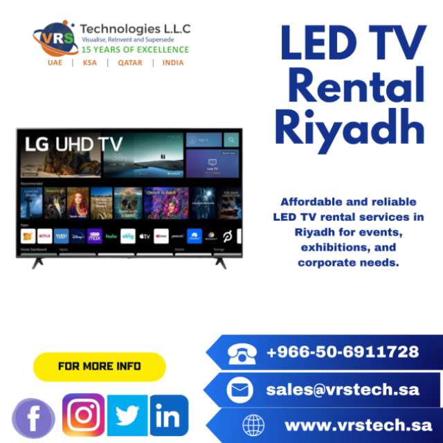 How to Save Costs with Flexible LED TV Rentals in Riyadh