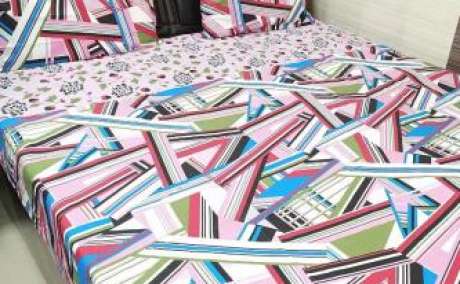 Buy online Abstract Printed Double Super King Sized Double Beds