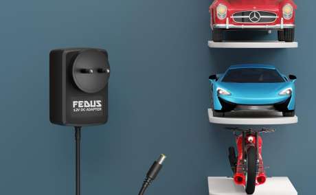 FEDUS 12v Charger For Kids Ride On Car Toys, 12 Volt Battery Charger With Charging Indicator & Auto-Cut Off Battery Power Adaptor For Kids