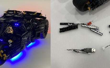 Brickbooster LED Lighting Kit For Lego Batmobile Tumbler 76240 Set