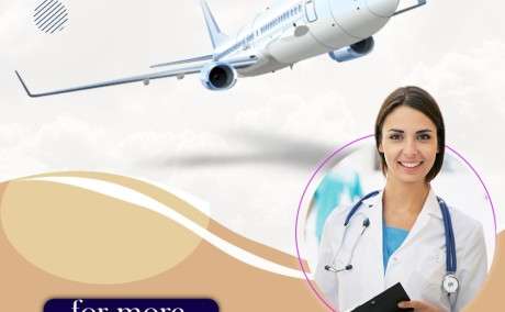 Book Finest Medical Support Angel Air Ambulance Service in Guwahati