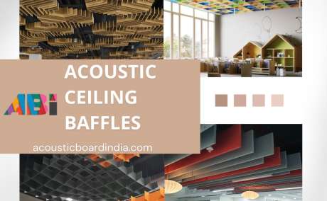 Acoustic ceiling baffles