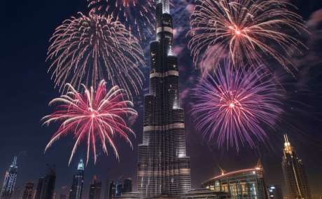 Burj Khalifa Fire Works - New Year Dubai Package