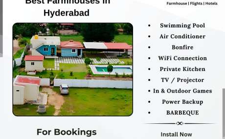 Private farmhouse for rent in Hyderabad