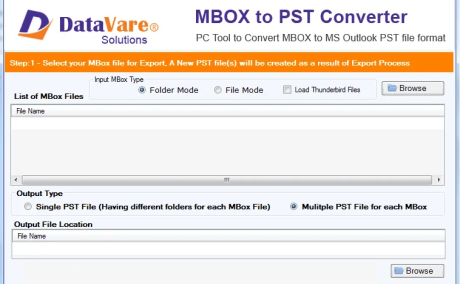 DataVare MBOX to PST Converter